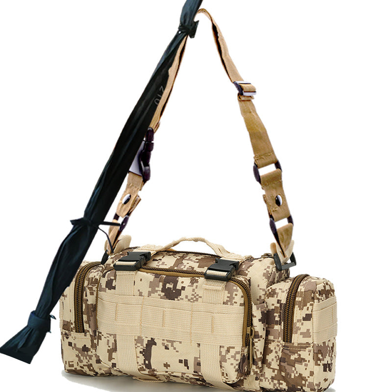 Wholesale Nylon Fabric Waterproof Multifunctional Fishing Gear Pole Bag Waist Bag